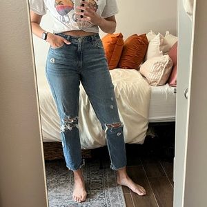 Abercrombie Curve Love Mom Jeans Long